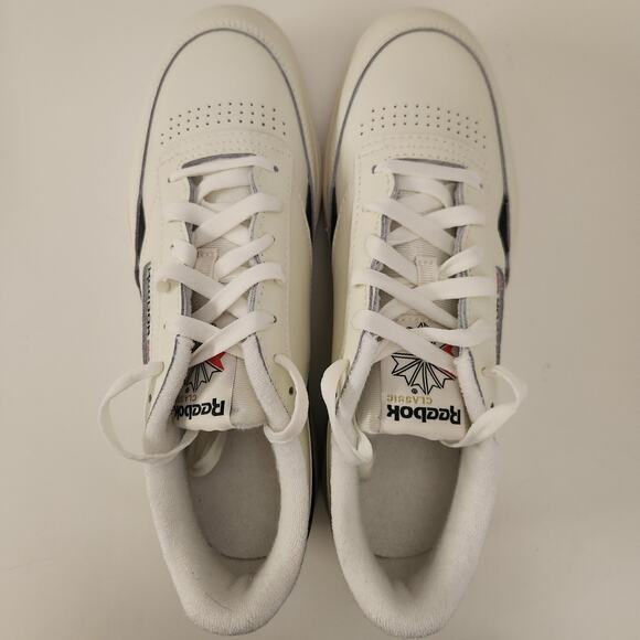 Reebok Women's Club C Double Sneaker, Chalk/Core Black, 10 - Picture 6 of 8